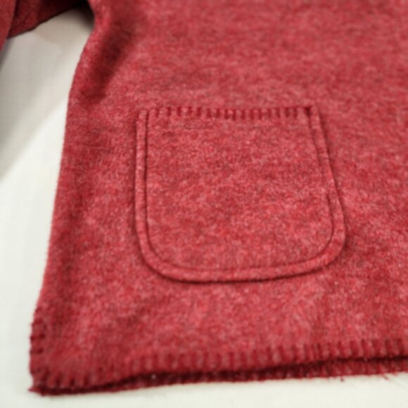 Real Clothes Red Cardigan Sweater w/ Pockets Red Size Small Vtg - Picture 2 of 9